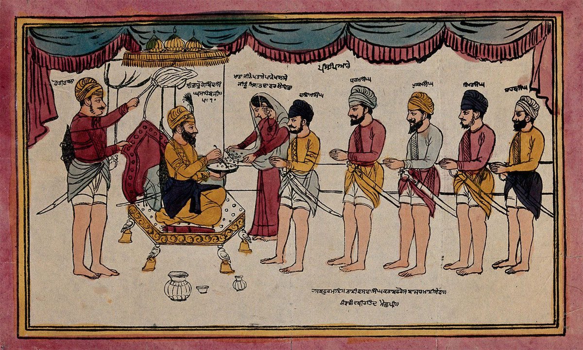 WorldRelic's tweet photo. 📓Today 30 March: In 1699, Guru Gobind Singh, the tenth Sikh Guru, founded the Khalsa — the sacred order of warrior-saints — at Anandpur Sahib in Punjab, India. 

pc : brittanicadotcom https://t.co/o07Mm4mWcY