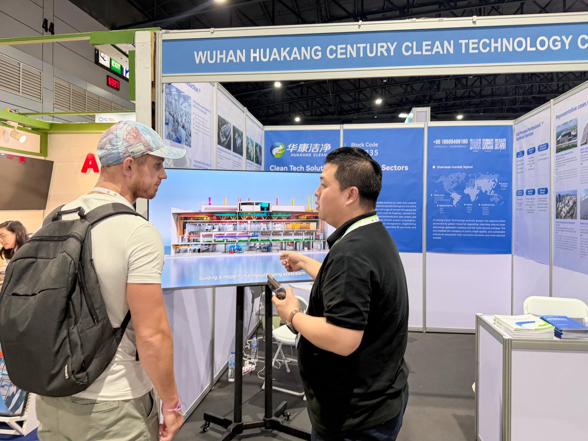 huakangclean's tweet photo. Huakang Clean at ASEAN (Bangkok) RHVAC &amp; Clean Expo 2026 – A Successful Debut in Southeast Asia!#CleanTechnology #Semiconductor #HVAC #Expo2026 #SoutheastAsia #HuakangCleanTech #GlobalExpansion #Innovation #Bangkok https://t.co/gBAxr0pg7m