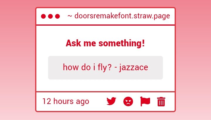 DOORS Remake Font tweet media