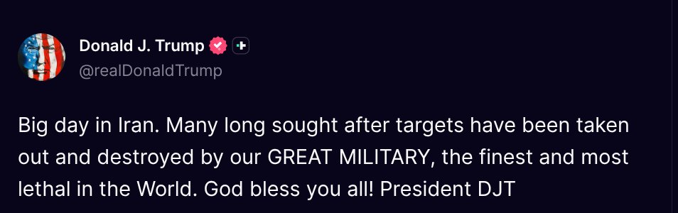 Fan Donald J. Trump 🇺🇸 TRUTH POSTS tweet media
