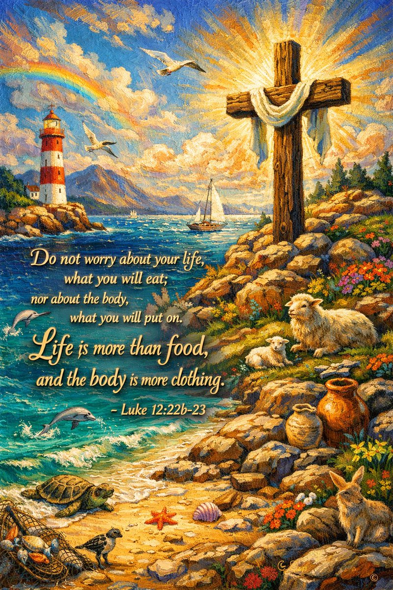 jameswatsonblog's tweet image. "Do not worry about your life, what you will eat; nor about the body, what you will put on. Life is more than food, and the body is more than clothing. - Luke 12:22b-23" #JesusIsInControl