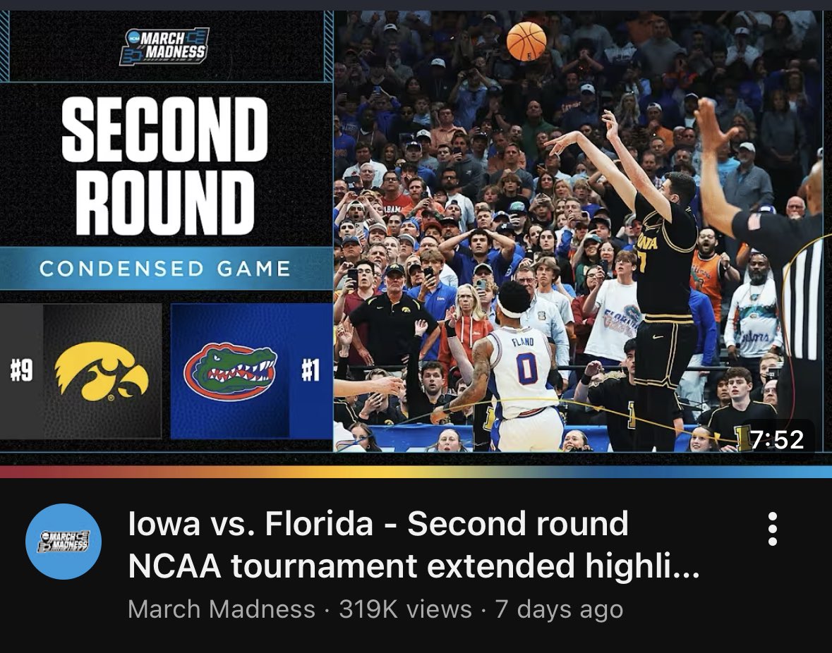 Not much… just watching YouTube. Hbu?
#MarchMadness