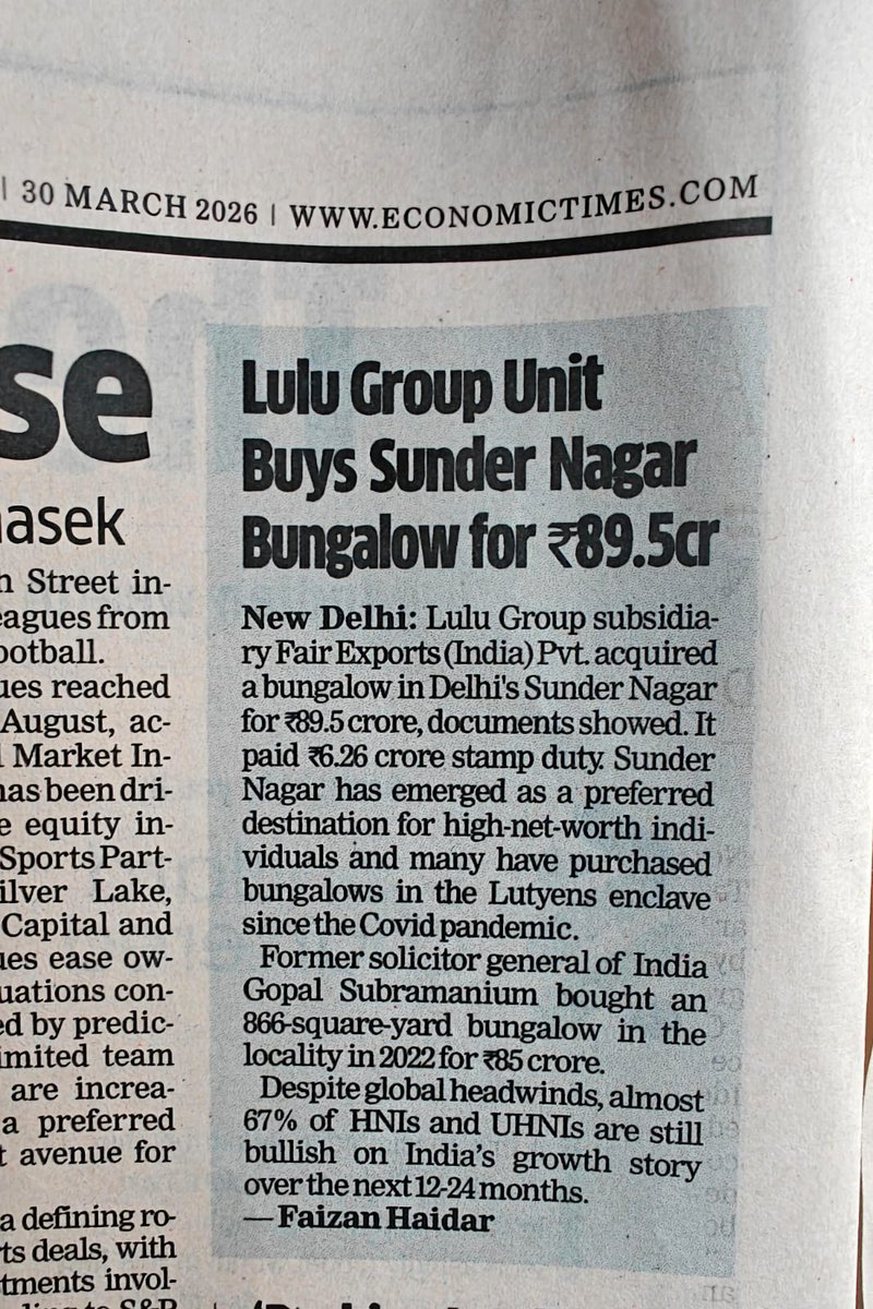 Economic Times,
Monday,
30.3.2026.