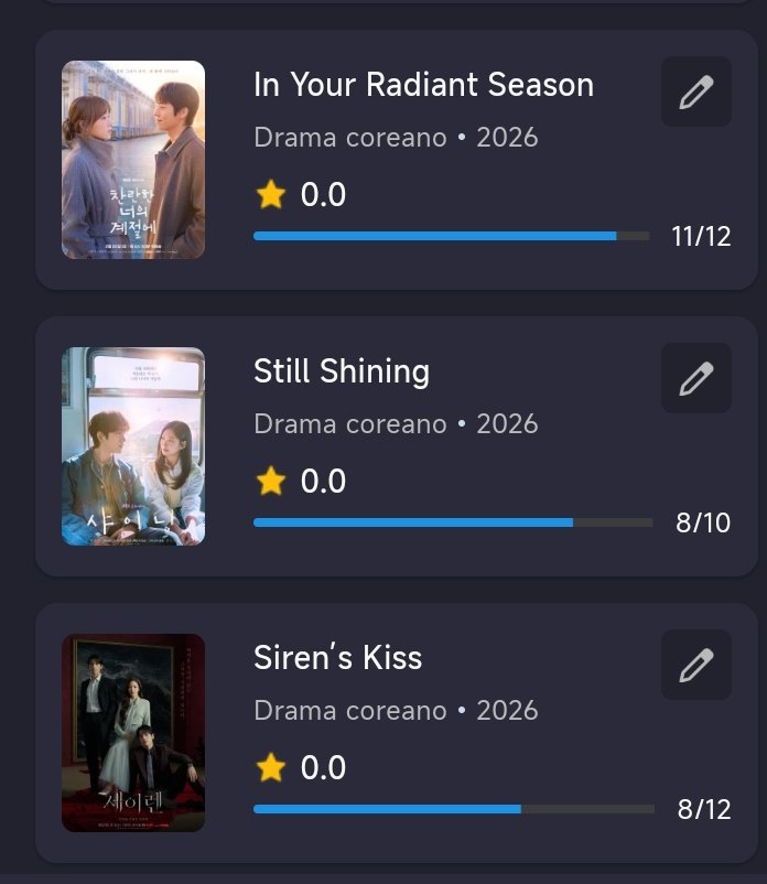 Así terminé el domingo: 9 Dramas en emisión. 
3 Cdramas
1 Jdrama
5 Kdramas 
Favoritos 
#PursuitofJade que termina mañana en Netflix,
#DreamOfGoldenYears y #PhantomLawyer y #ThePracticalGuideToLove q ha ido de - a + en estos últimos episodios.
#StillShining depende del final