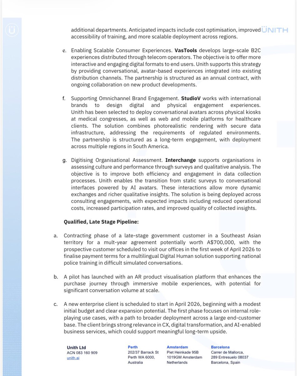 LithiumLover2's tweet image. $UNT UNITH UNT_ASX

Gaining traction with their Digital Humans 
SP - 0.008
MC - around $10m
Revenue - $5m+
#Digitalhumans #Unith #AI

thecapitalnetwork.com.au/post/the-capit…