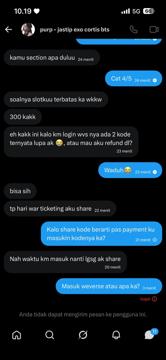 napiwna's tweet photo. Untuk yg lagi nyari jastip konser EXO hati-hati sama akun ini @purrplleeex  penipu dia. Habis tf langsung diblokir wkwk https://t.co/J4M6TQjpqh