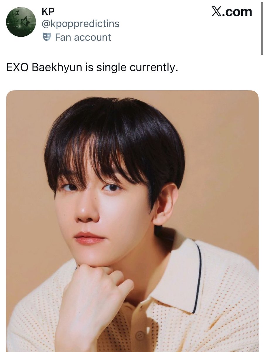 คนที่พอเป็นแบคฮยอนยากเสมอ tweet media