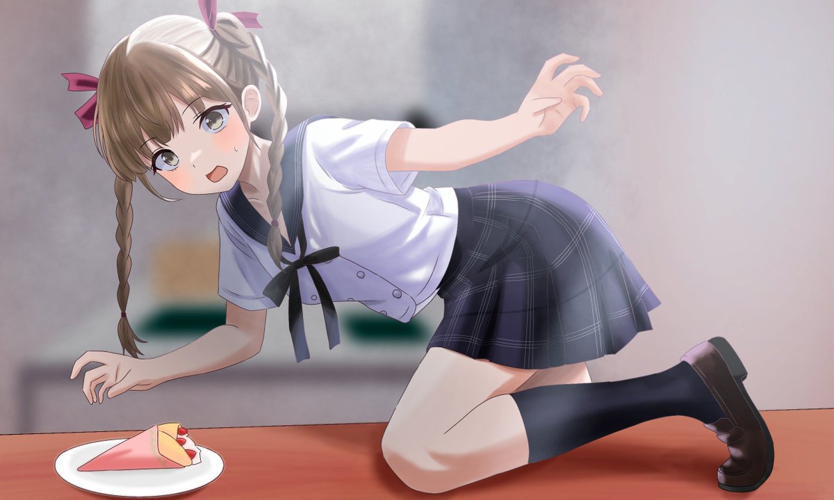 minase_scrawl's tweet photo. #BlueReflection
#ブルリフ 
#ブルリフQ
#司城夕月
つまみ食い幽霊 https://t.co/4ocYGC6ab0