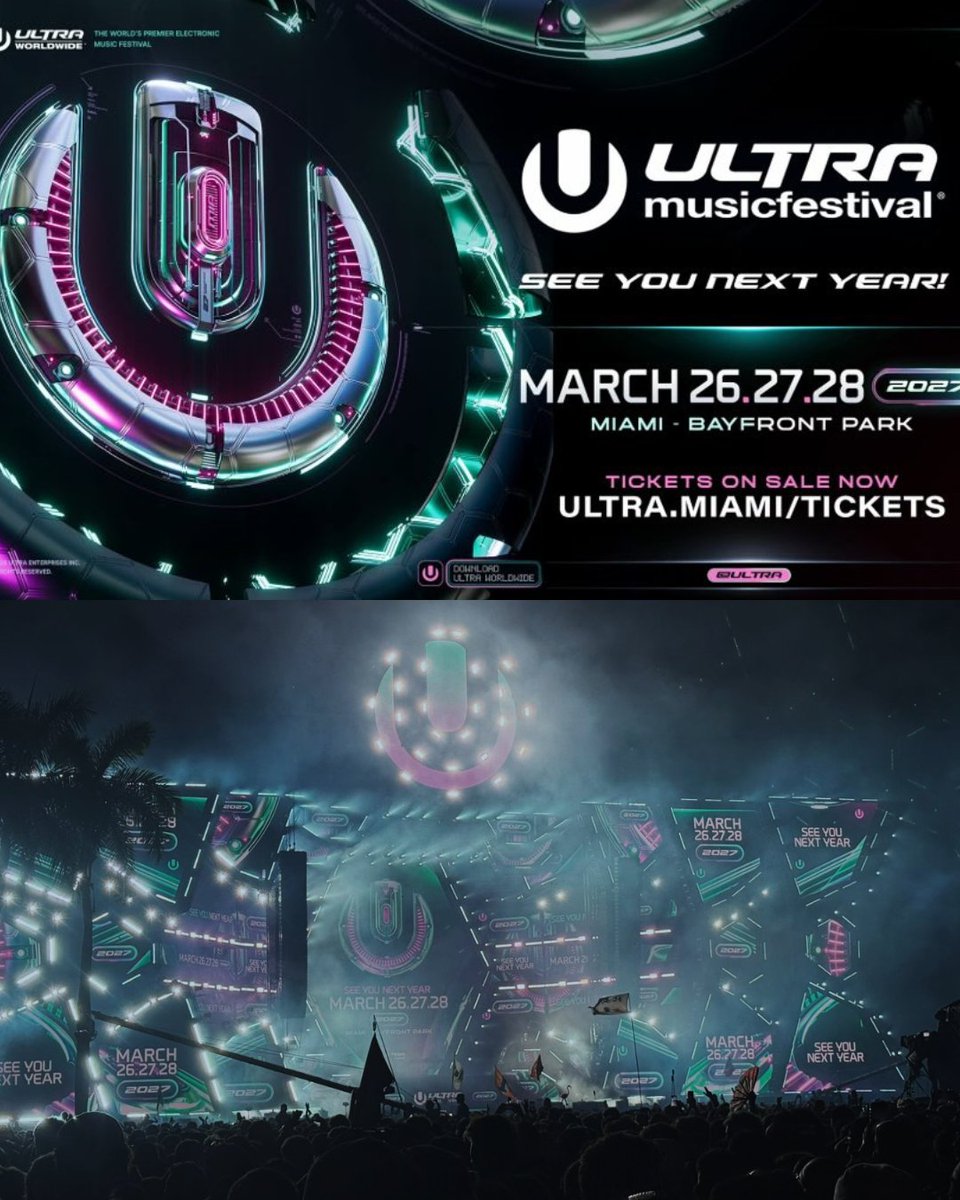 BEATOFICIAL's tweet photo. El festival @ultra  llegó a su fin  pero ya tenemos fechas para la próxima edición 🤯 Los tickets ya están a la venta 🎟️😎 ¿Te vemos el próximo año? 👀
🐝 https://t.co/Us0hQS5n93
#Ultra #Festival #Miami  #BeatDigital https://t.co/C8PNQAMpsG