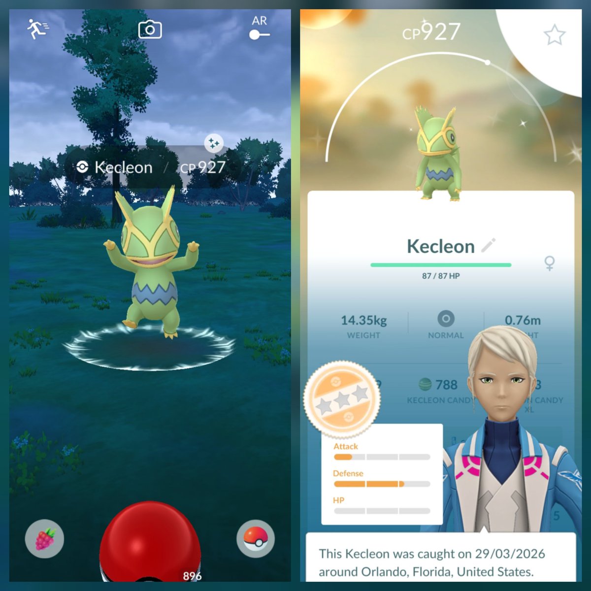 BlueNephros's tweet image. OH MY!!!! So a #Shiny #Vivillon and then 10 minutes later a shiny #Kecleon.... nice way to end the weekend.....

#Pokemon #PokemonGO #PokemonGOApp #BlueNephros
