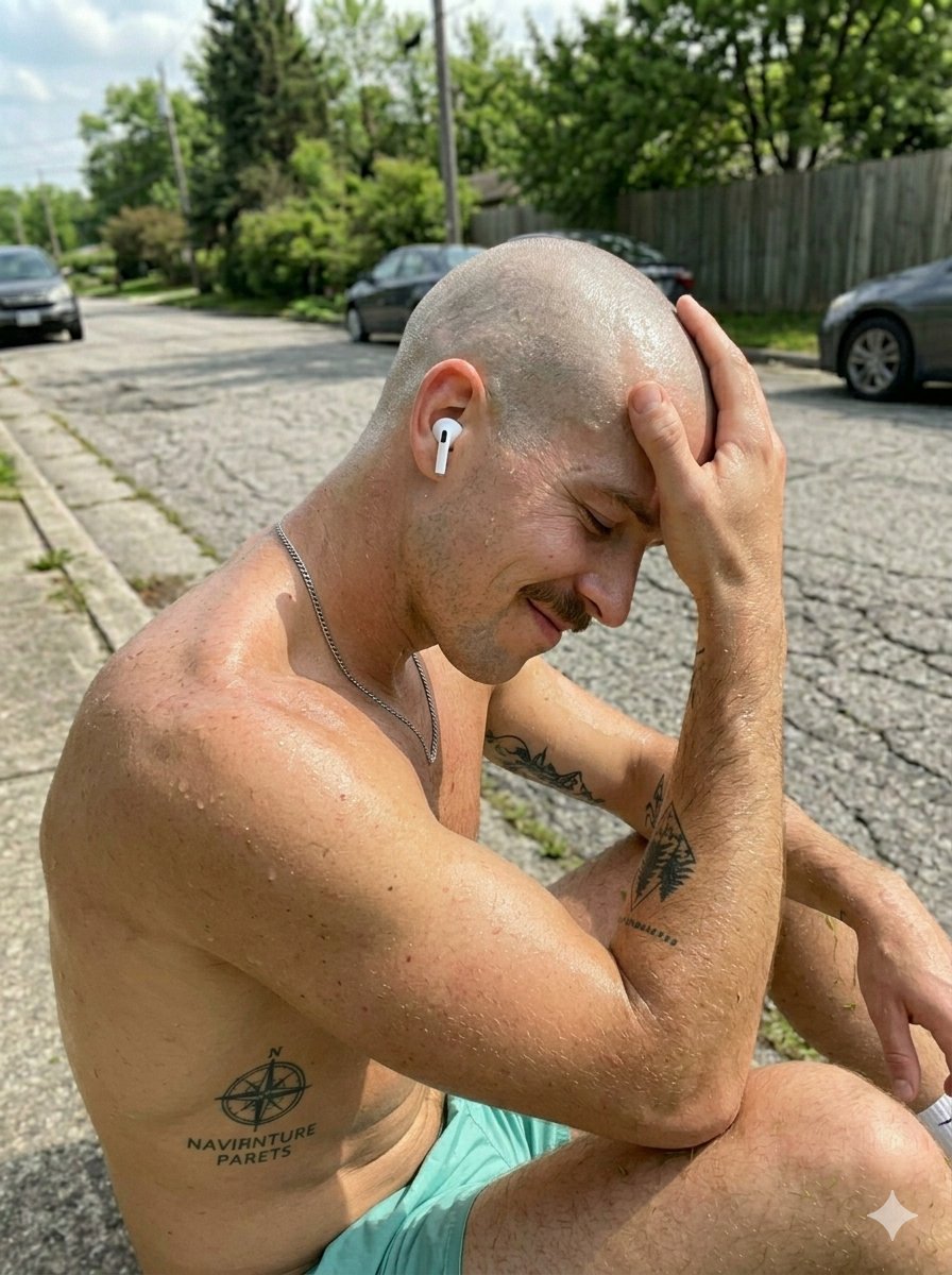 Fresh shave, first run — nothing like the sun, sweat, and wind hitting a bare scalp. Feels unreal.
#BaldLife #FreshShave #BaldEnergy #RunOutside #SweatSession #CleanLook #TryIt #JustDoIt
