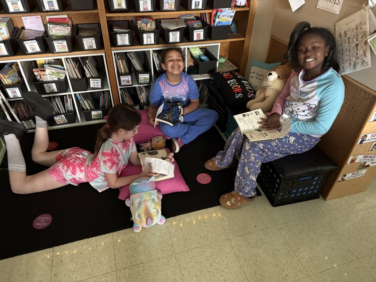 pwh105's tweet photo. Mrs. Church's class enjoyed reading in their PJs! https://t.co/ZIdH1VENAf