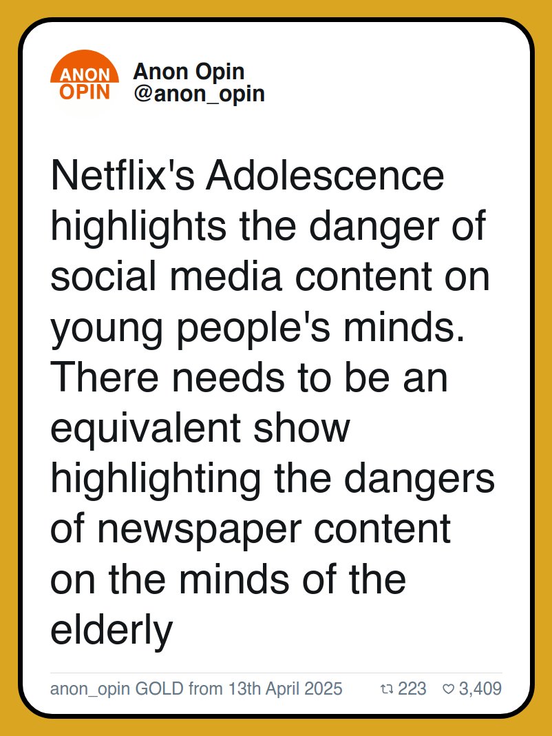 Anon Opin. tweet media