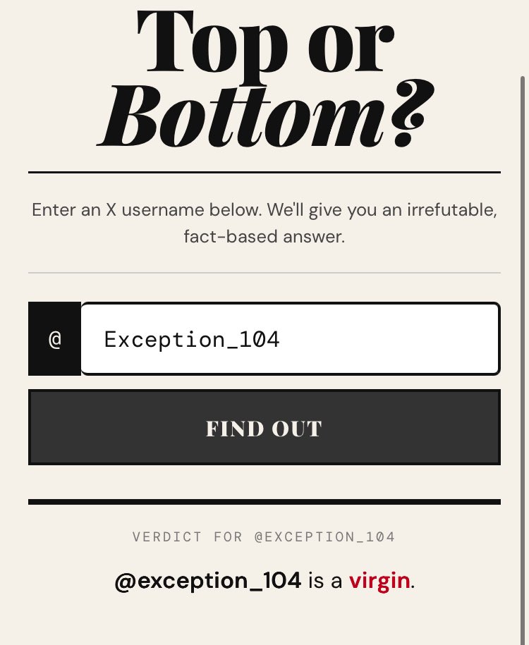 Exception 104 tweet media