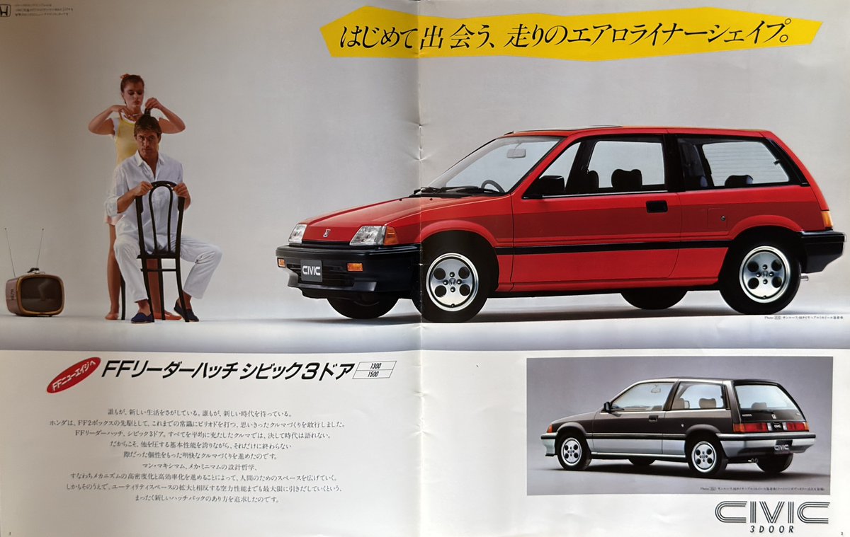 1983年ホンダ シビック。 ワンダーシビック大好きです。 シャトルとか