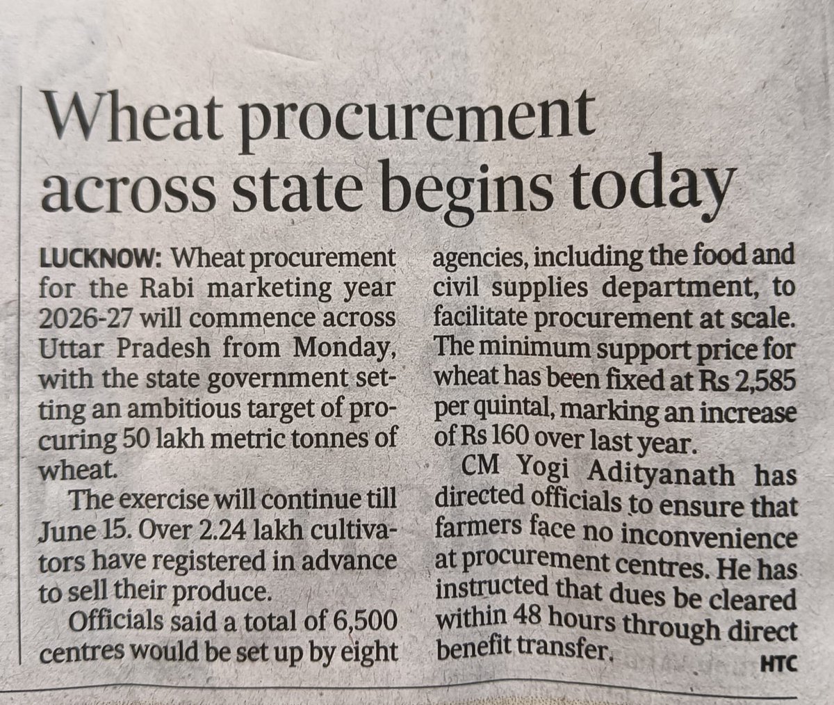 FCI Uttar Pradesh tweet media