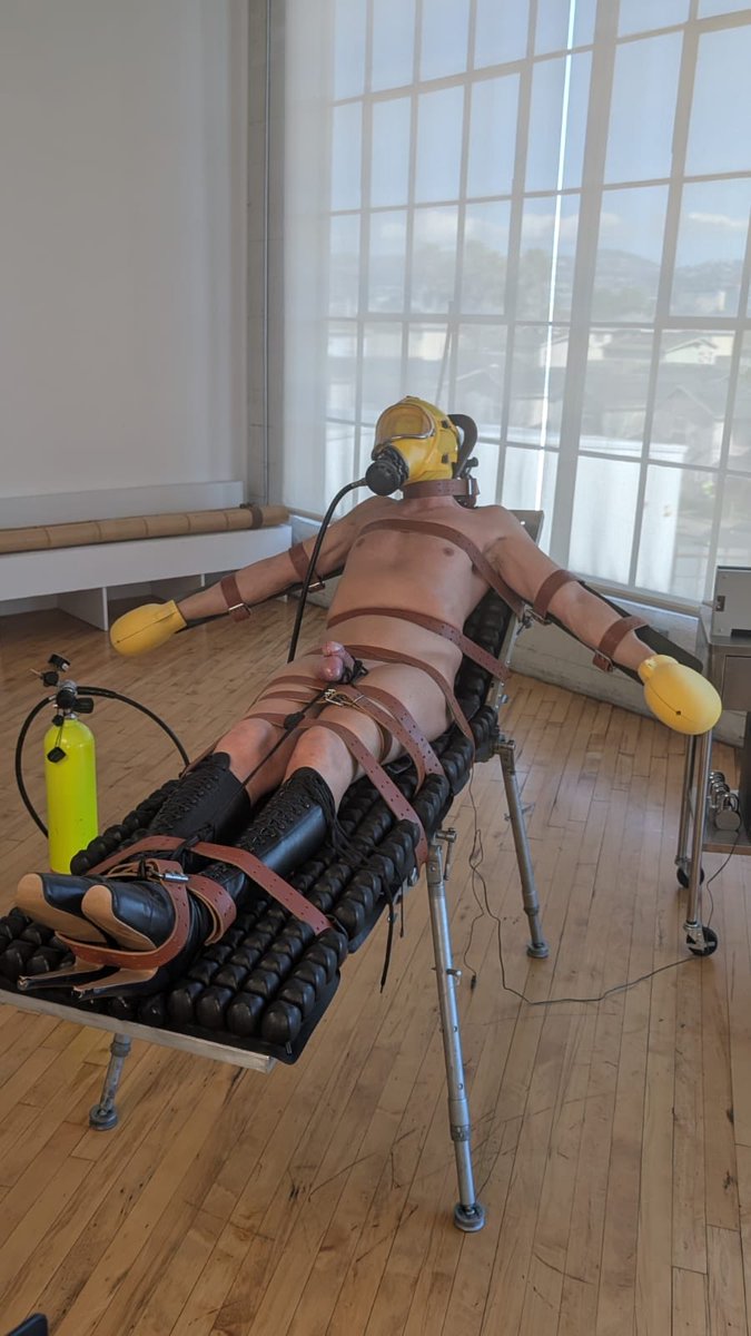 The beginning of a extreme bondage session with breath-control, electro cock-sounding torture with Devobon rubberhood, gasmask and the new bondage mitts from <a href="/Stop2Move/">stop2move</a> . Thank you Elise <a href="/EliseGraves/">Elise Graves</a> and Mark <a href="/RubberManMark/">Mark Burnley</a> for this unique experience. More at Bondage Liberation
