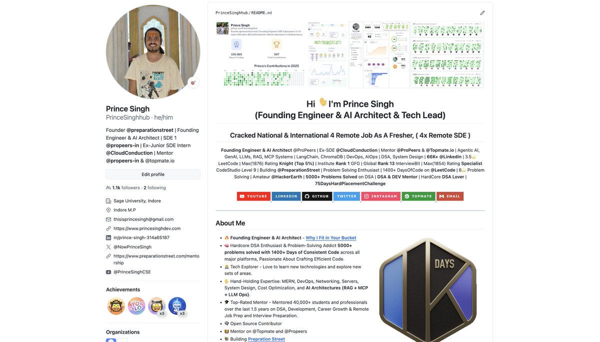 Review my <a href="/github/">GitHub</a> 

github.com/PrinceSinghhub