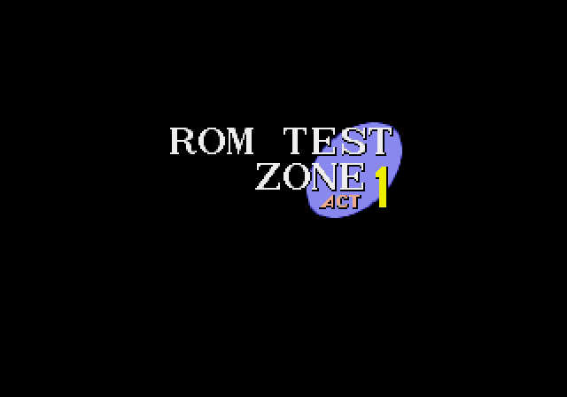 voxel's tweet photo. @falco_girgis Sonic entered ROM TEST ZONE https://t.co/35ooqiBmN6