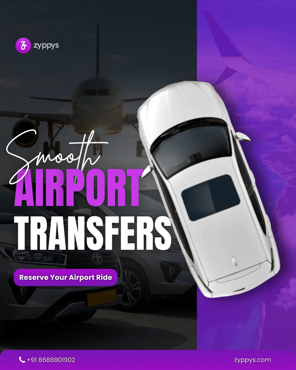 zyppys's tweet photo. Never miss a flight again ✈️

On-time airport pickups, clean cars &amp; professional drivers, no stress, no delays.

Book your ride now 👇
📞 +91 8688 901 902
🌐 https://t.co/PMswGLq8El

#AirportTransfers #TravelSmart #Zyppys https://t.co/GFPu1jzzIM