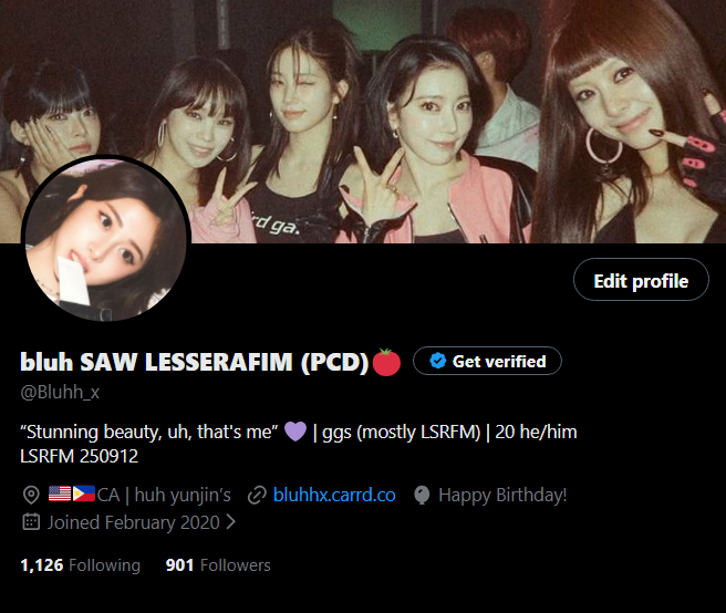 bluh SAW LESSERAFIM (PCD)🍅 tweet media