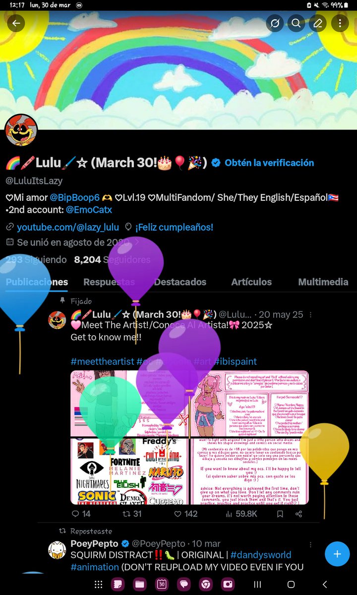 🌈🖍Lulu🖌☆ (March 30!🎂🎈🎉) tweet media