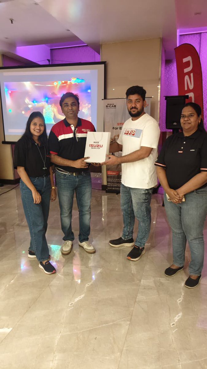 IsuzuIndia's tweet photo. ISUZU Customer Meet โ Mumbai!
The S-CAB, S-CAB Z and D-MAX reflected the global durability and reliability ISUZU products are known for. We thank our customers for their loyalty towards ISUZU and participating in the event .
#ISUZUMotorsIndia #CustomerMeet #Mumbai #Maharahtra https://t.co/x88B9R2YNo