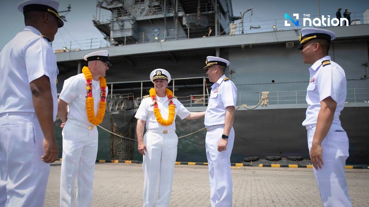 Thenationth's tweet image. Flagship Diplomacy: USS Blue Ridge Captain Reaffirms ‘Free and Open’ Indo-Pacific During Thai Port Call

#ThailandNews #USShip #Navy #USSBlueRidge #USA #TheNationThailand

Read more : nationthailand.com/news/world/400…