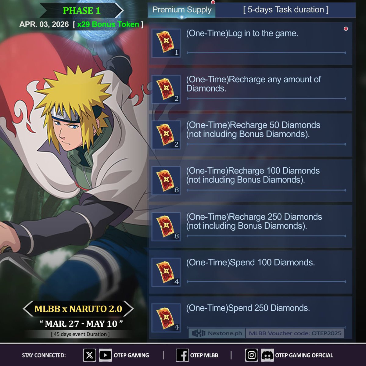 jluvtway's tweet photo. PO RECHARGE NARUTO PHASE 1

via Login
275 💎 Rp 67.000 / 250db
565 💎 Rp 133.000 / 500db
1155 💎 Rp 250.000
1765 💎 Rp 360.000
2976 💎 Rp 590.000
6000 💎 Rp 1.180.000
all server, proses sesuai antrian, ga sabaran jangan order
wajib play rank, req cl +15k
100% legal aman, no appc

via id fast
server 🇮🇩
wdp fast  27.500
2 wdp + 59💎 71.000
296💎 77.000
568💎 145.000
1136💎 290.000

server my🇲🇾sg🇸🇬tr🇹🇷
wdp 29.5k 
284💎 77.5k
570💎 149k
1075💎 290k
note : 
start proses jam 15.03 wib.

order : https://t.co/tPQzZ7acbF