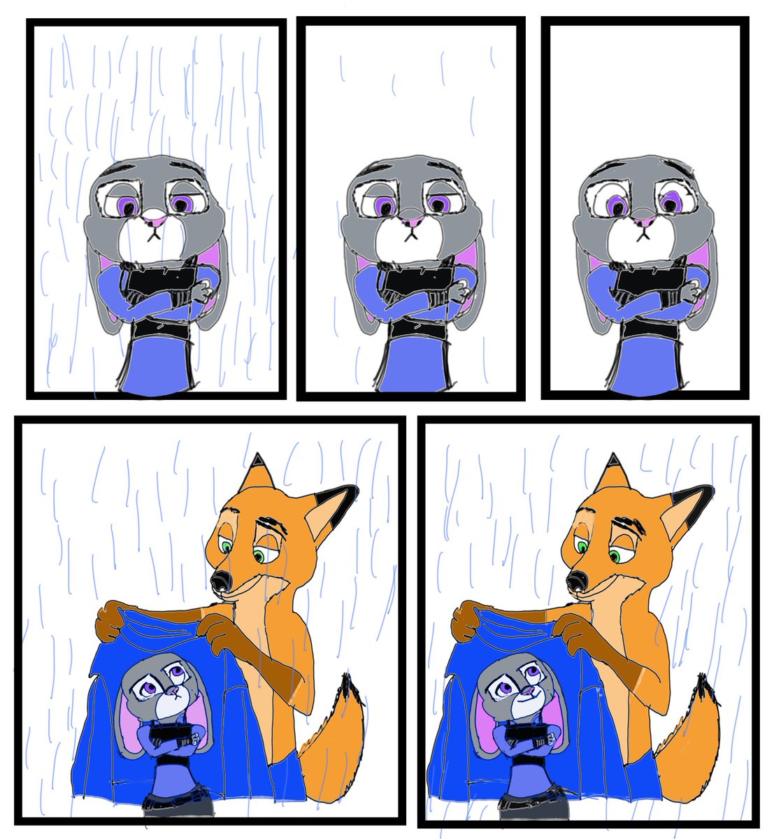 Rick27948860's tweet photo. I will always be there Partner comic #fanart #wildehopps #zootopiafanart #disney #judyhopps #nickwilde #zootopia #zootopia2 #animationarts https://t.co/UuIZva86ux