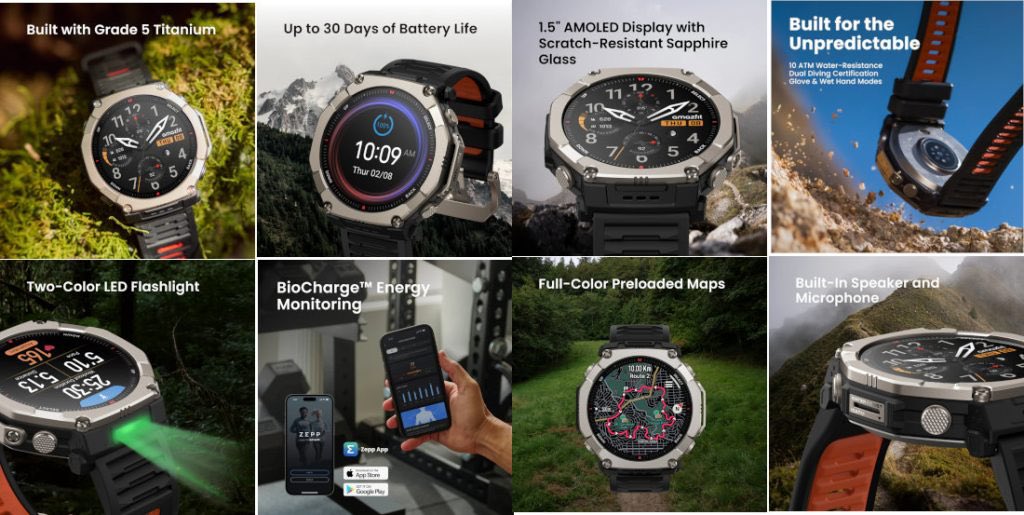 ⌚️ أعلنت Amazfit عن إطلاق ساعتي Active 3 Premium و T-Rex Ultra 2 في الهند.

🔹 تأتي Active 3 Premium بشاشة 1.32-inch AMOLED، مع ميزة Zepp Coach، وعمر بطارية يصل إلى 12 يوم.

🔹 أما T-Rex Ultra 2 فهي ساعة متينة موجهة للأنشطة القاسية، مزودة بشاشة 1.5-inch AMOLED، وسعة تخزين 64GB،