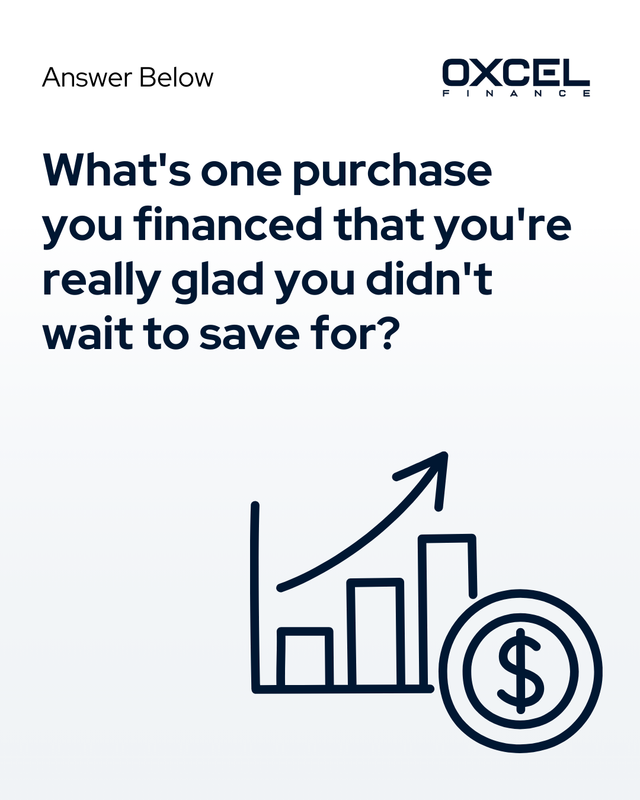 OxcelFinance's tweet image. 🌟 Sometimes financing lets you access things when they matter most.

Share your story in the comments — what purchase was worth financing? 👇

#OxcelFinance #SmartFinancing #CommunityQuestion
