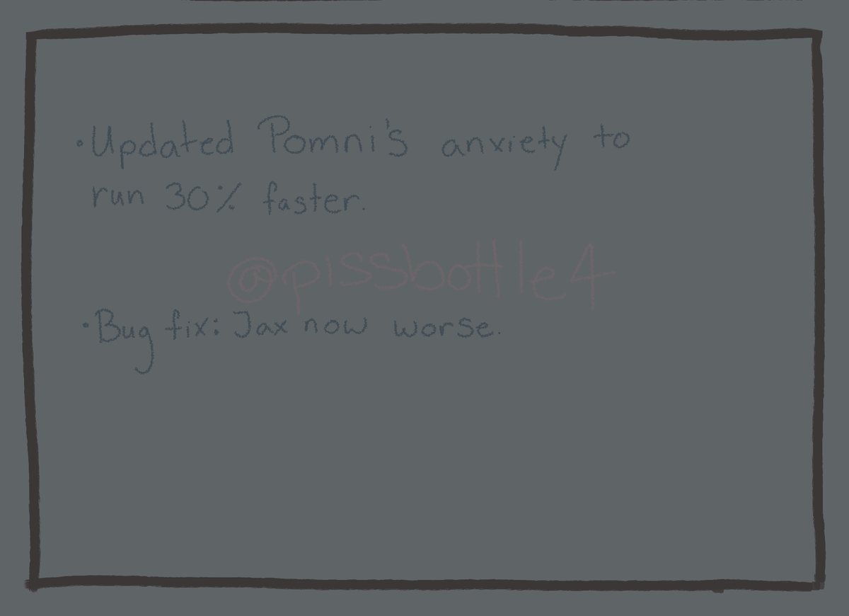 Pissbottle4's tweet photo. #AI tells me what to draw to make it big on #X 
“Patch Notes for Trauma”
#TADC #tadcmem #gamedevlife #chatgpt #LikeNoOther 😌 https://t.co/WWSJr7IPAo