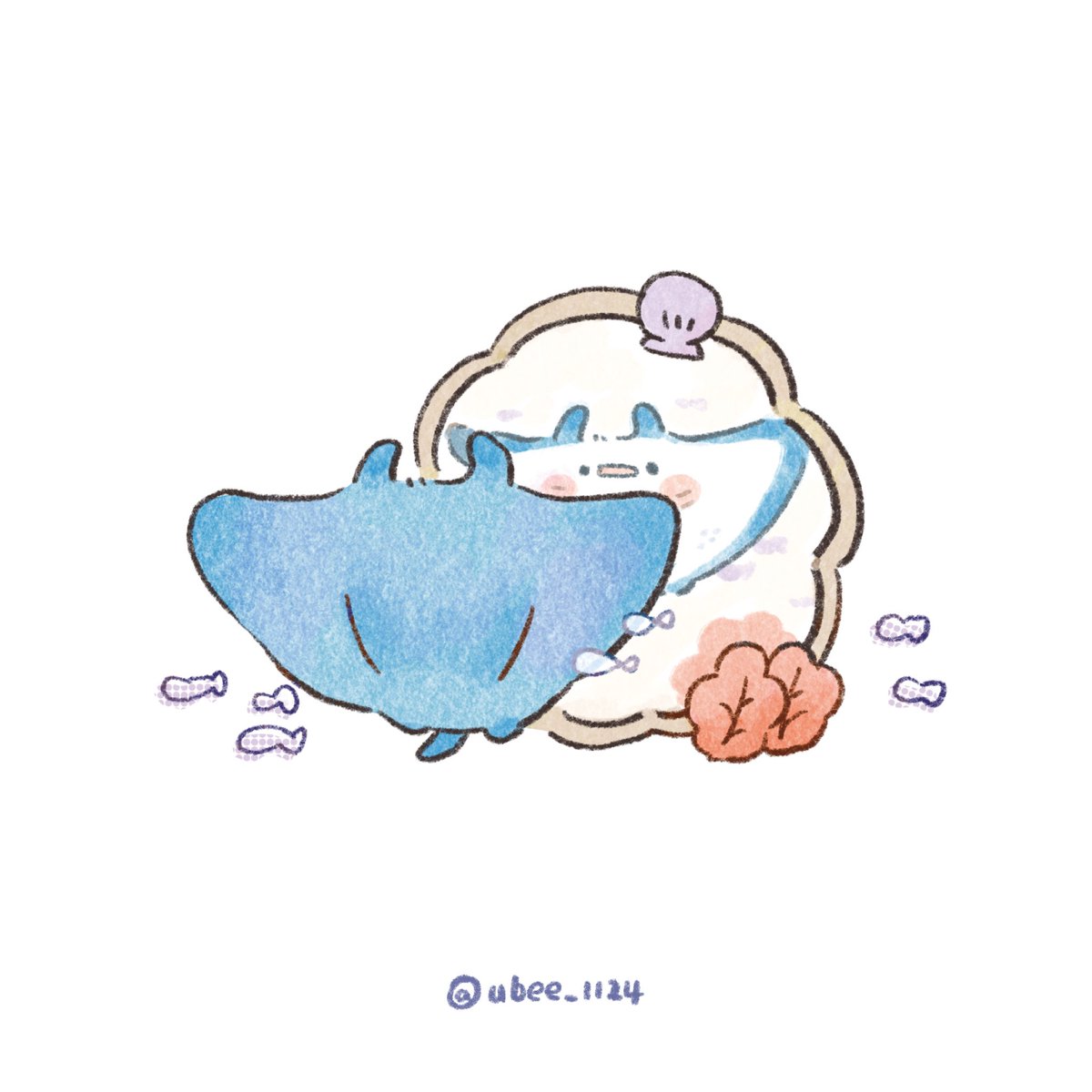 ubee_1124's tweet photo. 我是世界上最可愛的魟魚嗎🐟
#魟魚 #插畫 #イラスト https://t.co/VI9hTIaKB1