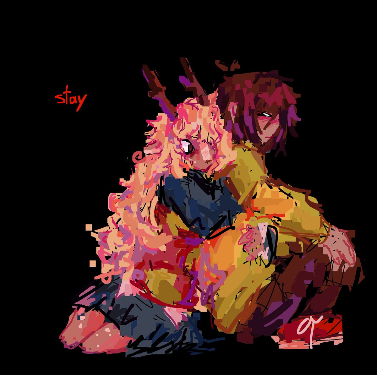 Stop trying to leave me, (redraw)