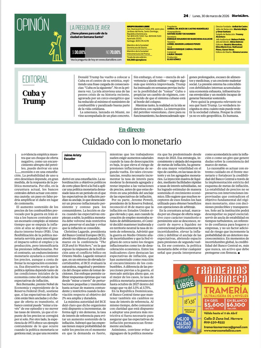 Jaime Aristy Escuder tweet media