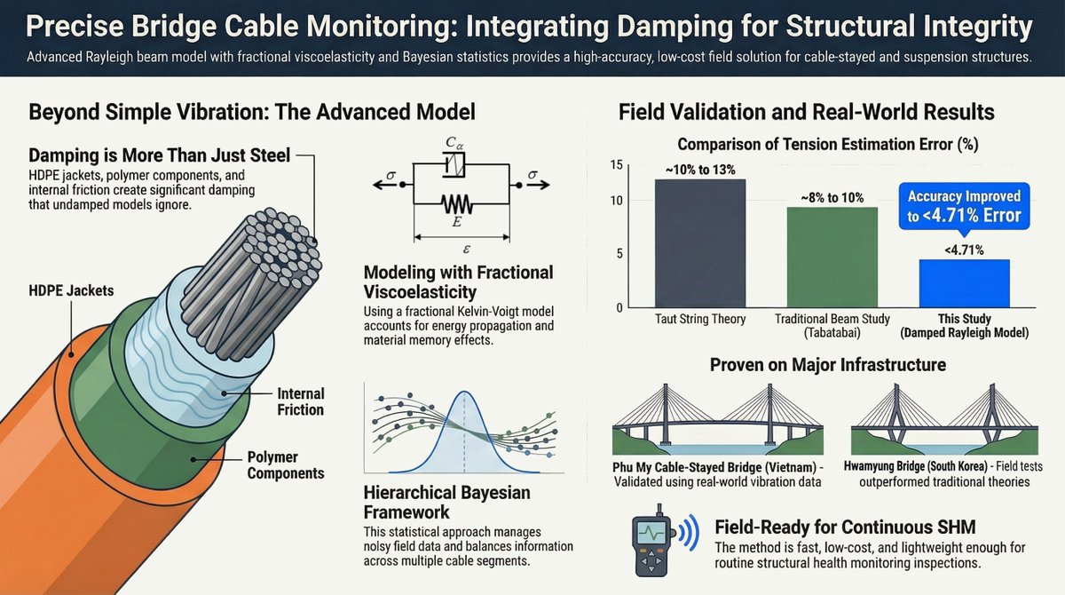 IGFfrattura's tweet photo. Discover how this advanced probabilistic approach provides a fast, low-cost, and reliable tool for field-ready bridge inspections. Read the full paper to explore the methodology and data! https://t.co/SzgzZyFCjh
#StructuralHealthMonitoring #VibrationAnalysis #BayesianInference https://t.co/Qxoa6PDKXs