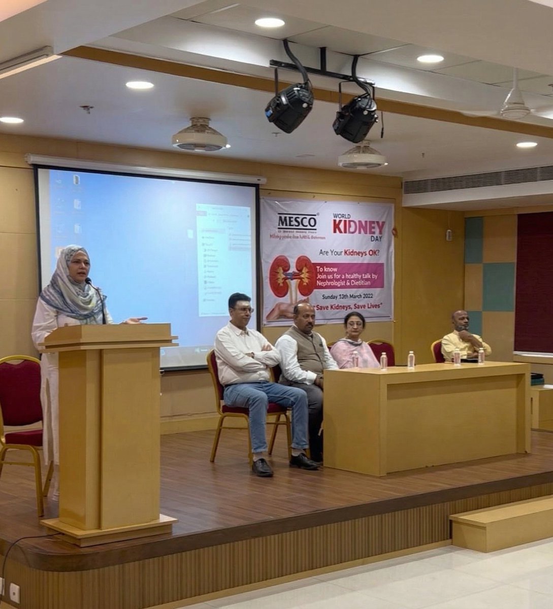 _mesco_trust's tweet photo. 💙 World Kidney Day Initiative

MESCO organized a Health Awareness Talk &amp; Free Medical Camp at Mumbra, benefiting 379 patients.
👨‍⚕️ Expert guidance by Dr. Nikhil Shinde &amp; Dietician Humera Poonawala
#WorldKidneyDay #MescoTrust #HealthForAll #FreeMedicalCamp https://t.co/qh8u916GWI