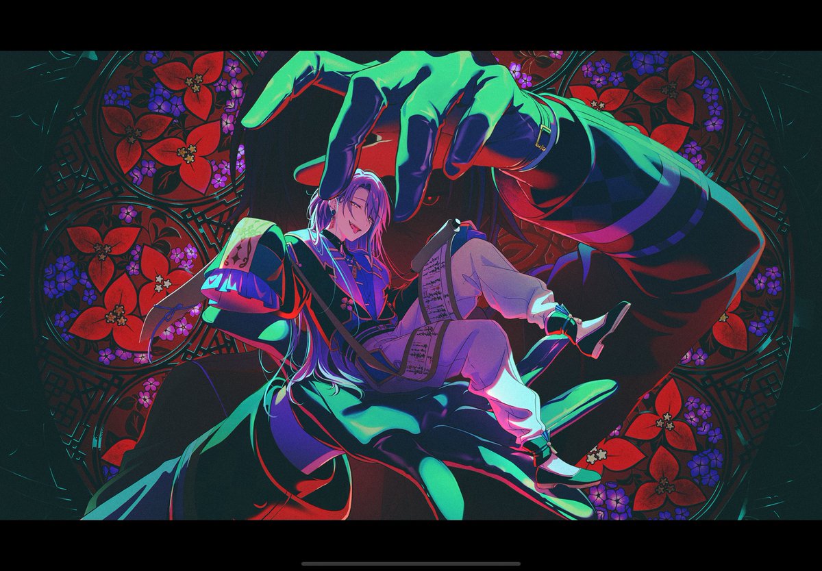 연출가인 루이가 무대에 서는 건 결국 자기 자신에게 조종당하는 무력한 꼭두각시가 된다는 의미 같다. 손등을 완전히 덮은 부적 소매가 스스로의 자아를 결박하기 위해 설계한 구속복처럼 보임...