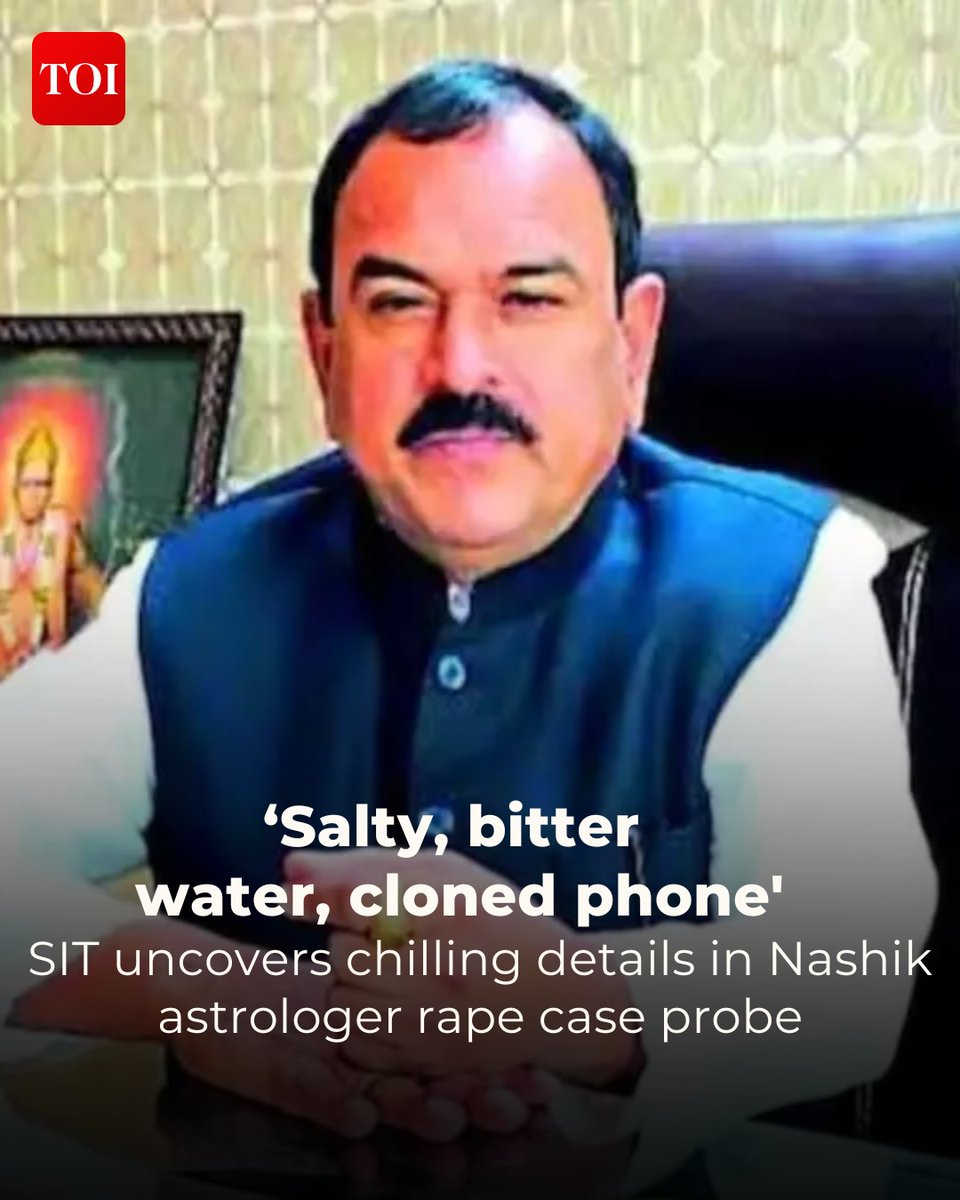 timesofindia's tweet image. The special investigation team (SIT) probing the case has obtained the cloned copy from the state forensic sciences laboratory.

Ten FIRs have so far been lodged against Kharat, eight of which are related to rape. 

Read more 🔗 toi.in/RVURaY

#Nashik #Maharashtra