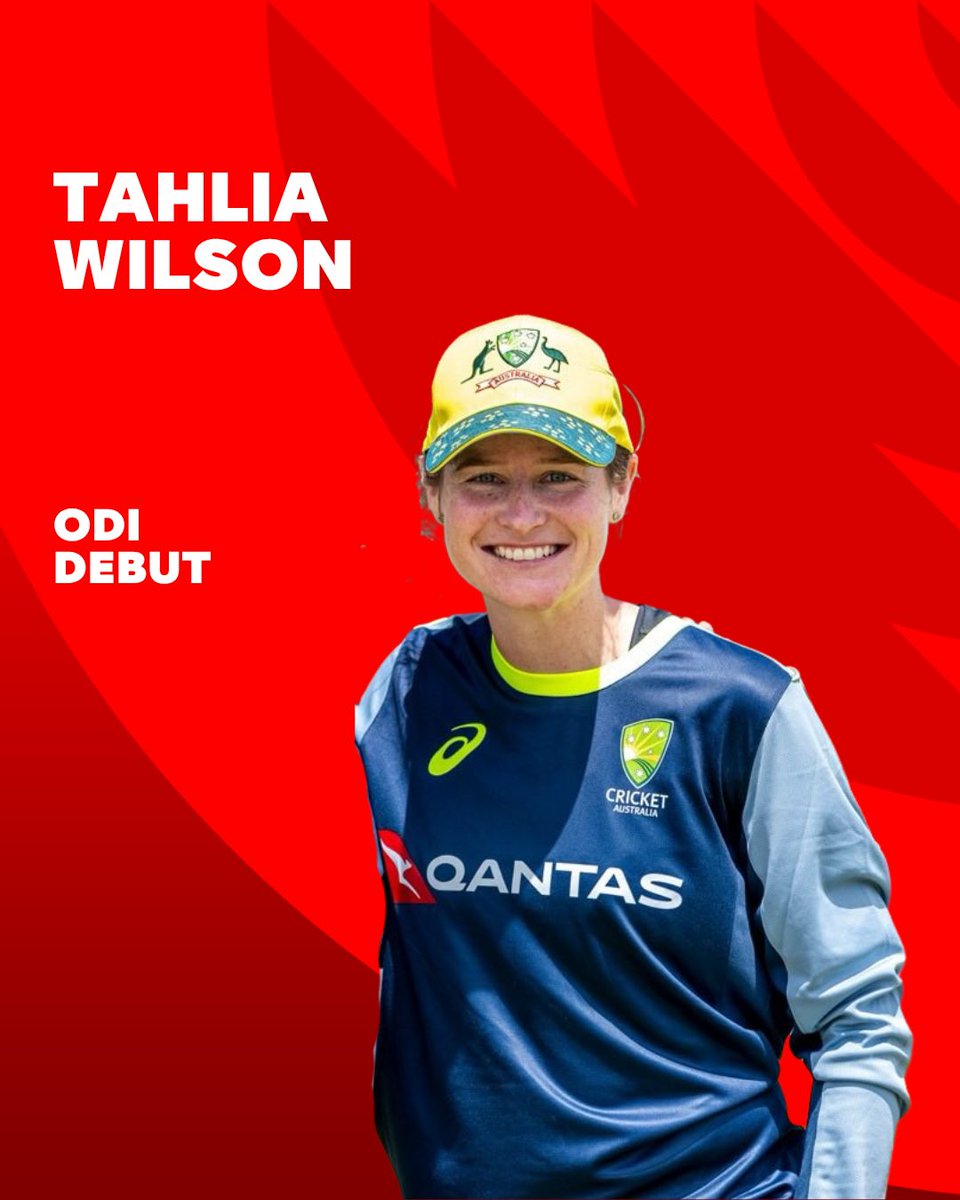 ACA_Players's tweet photo. Congratulations to Tahlia Wilson, who became the 152nd Woman to represent Australia in ODI cricket in their victory in the first ODI vs the West Indies over the weekend 👏

@ThunderBBL https://t.co/FUdtKuOwew