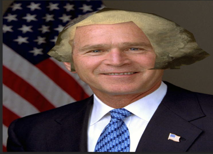 FutureGamer25's tweet photo. I asked ai to generate me a pixture of george washington bush, the results may surprise you https://t.co/d3k3ByAbyF
