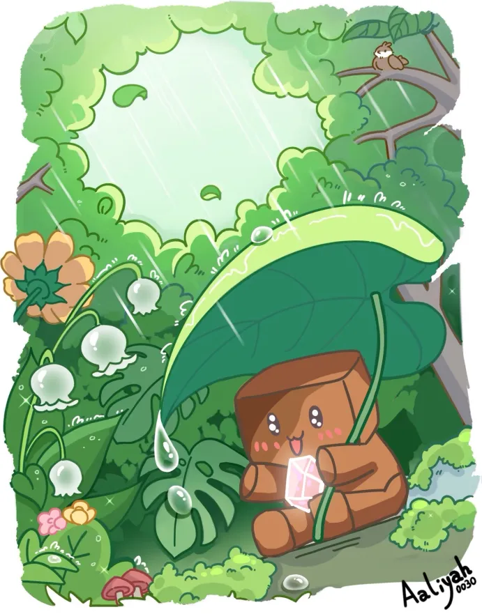 My 20th Art for <a href="/SeismicSys/">Seismic</a> 🎨
Summer is coming and also rainy season 🌧️🌧️🌧️
Let's hide with Rocky under the leaf 🍃

<a href="/heathcliff_eth/">Heathcliff</a> <a href="/NoxxW3/">Noxx</a> <a href="/nanajiang8888/">Kristina娜娜酱 (✱,✱)</a> <a href="/xealistt/">Xealist</a>