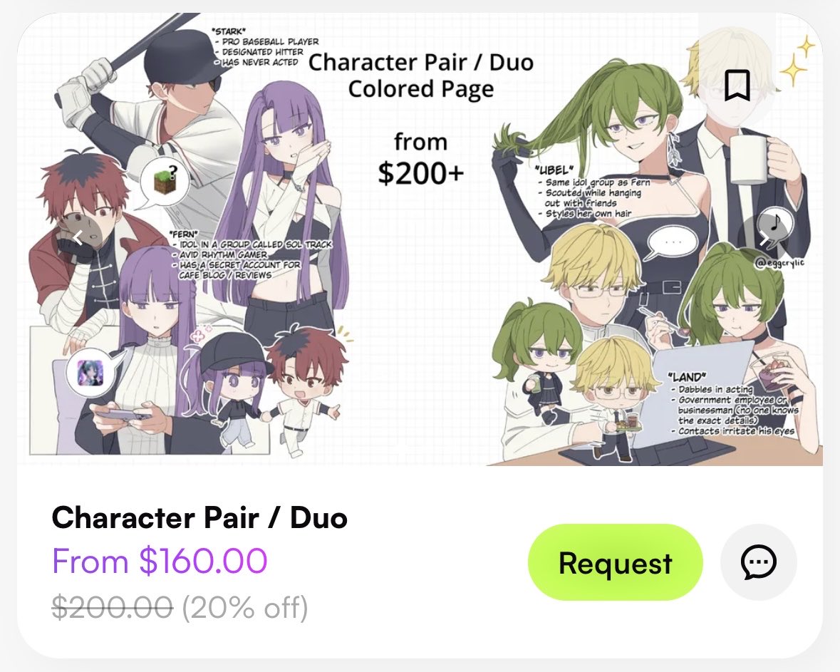 eggcrylic | comms open ! tweet media