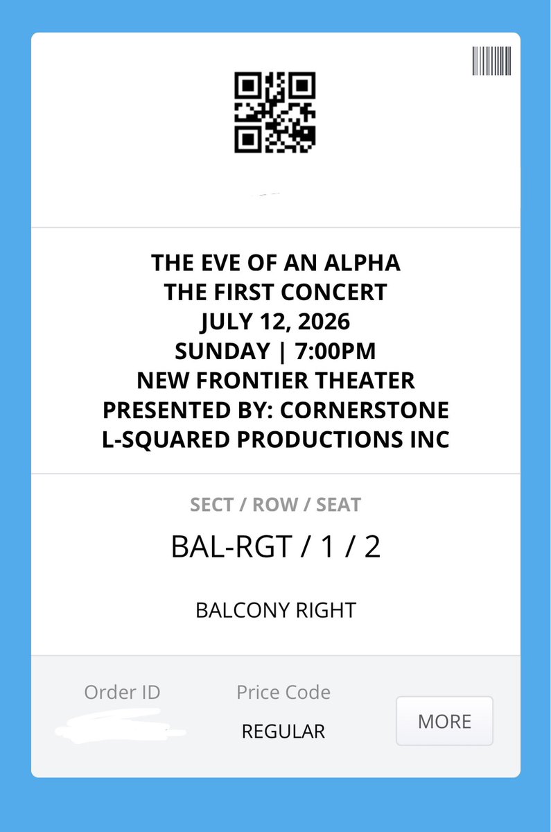 __irndescent's tweet photo. SUMAKSES. Worth it yung pasimpleng pag phone sa work, nakakuha ng row 1 sa balcony 😭😭 

Babawi ako next con! I just know I can’t miss it for the world. Secured ang bday gift ng July baby na itoooo 🫶

G22 TICKET SELLING TODAY
#G22_TheEveOfAnAlpha
#G22TheFirstConcert #G22 https://t.co/JntR7GMHRw