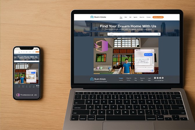 Threedive AI ｜ 24時間AIが接客する次世代3D空間 tweet media