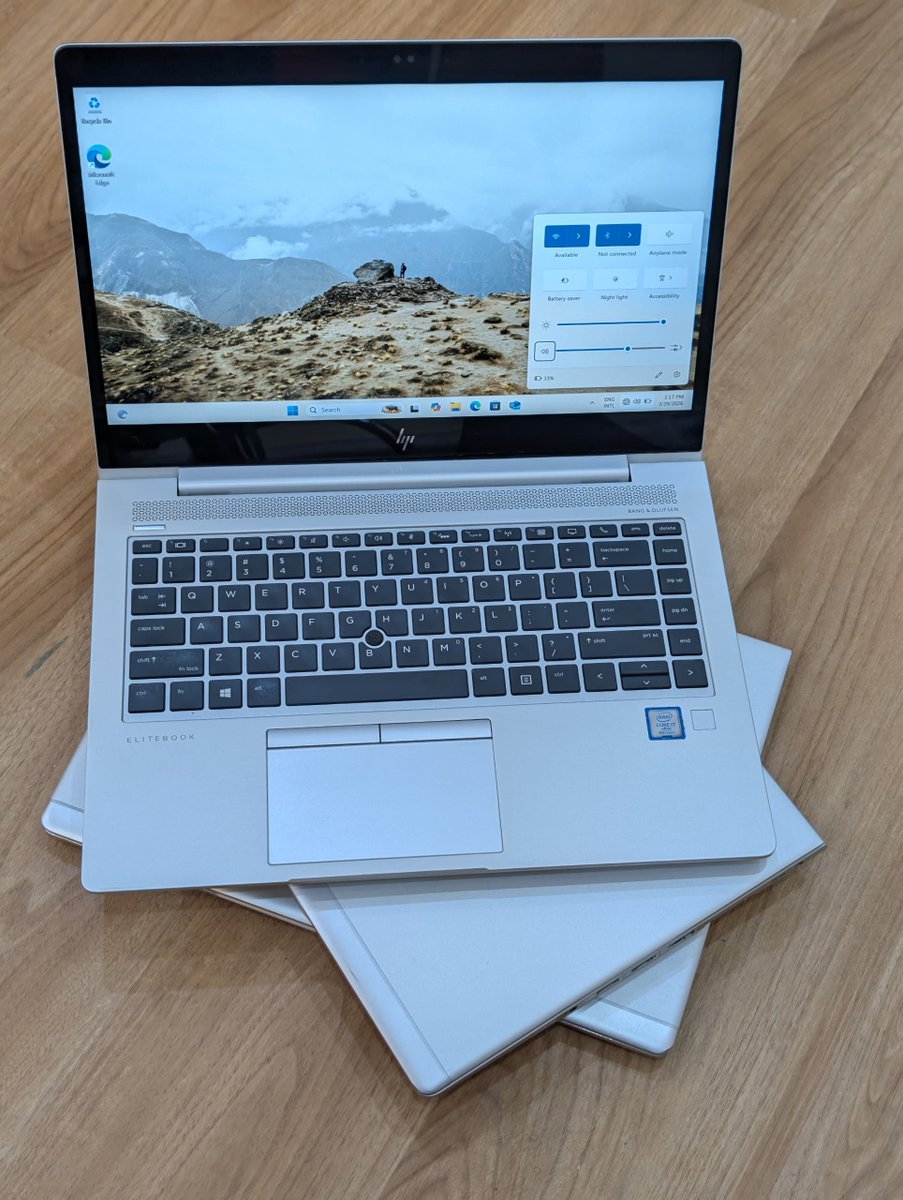lamborghinee's tweet photo. *Elitebook 840 G5*
14" *Touchscreen* Display 
Intel i7-8th Gen 
16GB RAM | 256GB SSD
Face ID IR Webcam 
Backlit Keyboard  
Laptop + Charger ONLY 
N450,000 https://t.co/dQxae7LvQC
