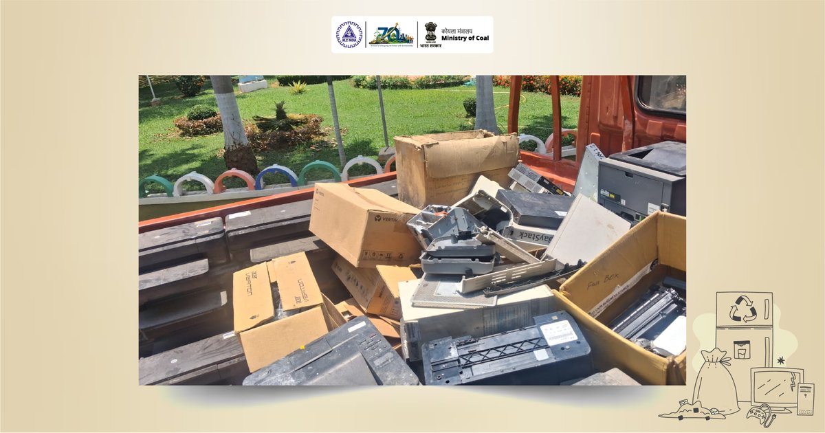 nlcindialimited's tweet photo. An e-waste collection drive was conducted at NLC India Hospital on 27.03.2026, ensuring safe disposal through authorised channels and reinforcing environmental responsibility.
#NLCIL #EWaste #Sustainability #Specialcampaign5.0
@CoalMinistry @kishanreddybjp @satishdubeyy https://t.co/wYOwfkgbSK