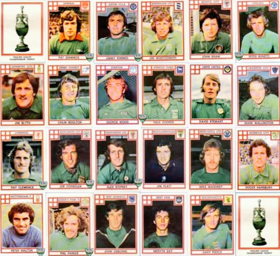 footballmemorys's tweet image. Division 1 Goalkeepers 1977

#Keepers #Football #Div1