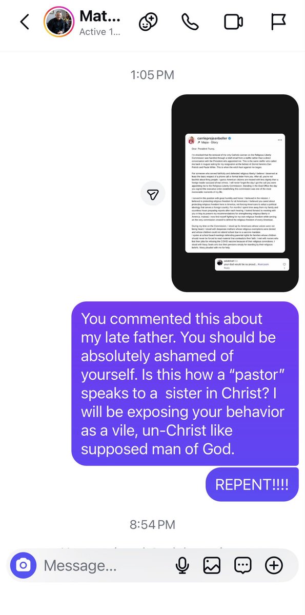 Mega Church <a href="/awakenchurchsd/">Awaken Church</a> pastor Dr. Matt Hubbard mocks my deceased father in a comment on my Instagram. I used to attend his church before I became Catholic. He used to pray for my father, now he’s mocking him. Absolutely shameful.